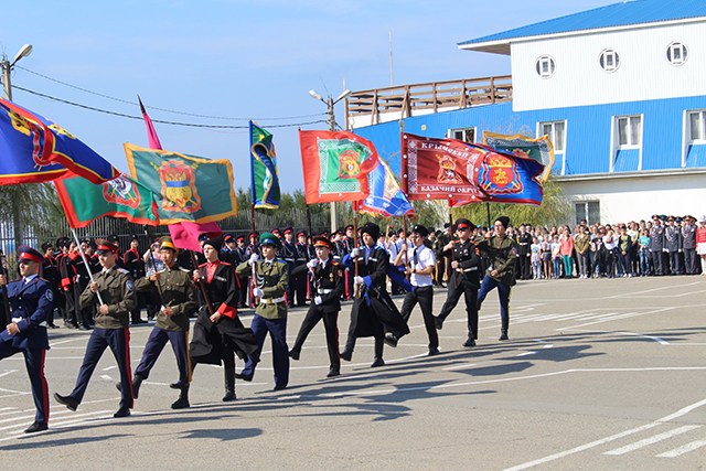 Кадетские команды Черноморского казачьего войска принимают участие в игре "Казачий сполох" 