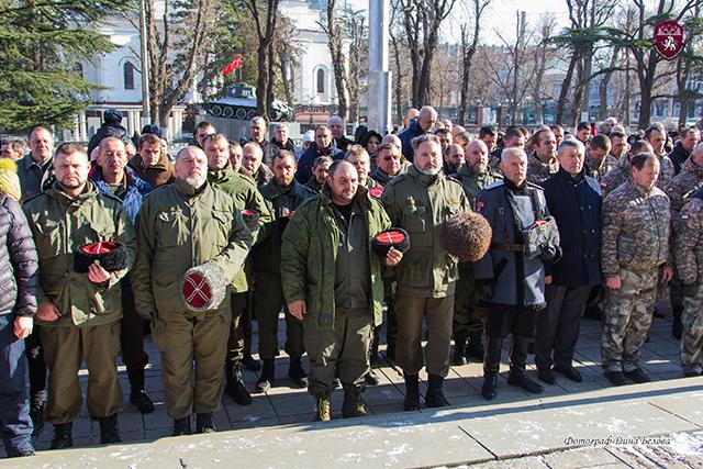 Казаки Крымского ОКО почтили память погибших  26 февраля  2014 года