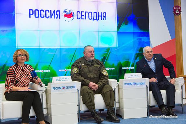 Атаман Крымского казачьего округа ЧКВ принял участие в пресс-конференции