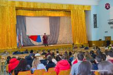 Черноморские казаки провели памятное мероприятие, посвященное Геноциду казаков в колледже 