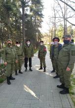 Черноморские казаки г.Алушта участвуют в рейдах по контролю за соблюдением правил карантина