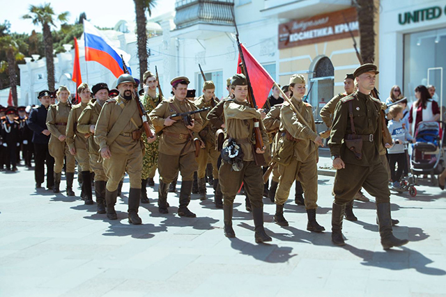 Помним, гордимся! Ялтинские казаки и кадеты вместе отметили День Победы