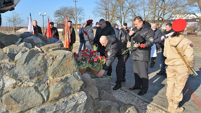 Первомайские казаки почтили память погибших воинов-интернационалистов