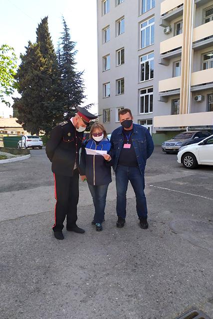 На ЮБК черноморские казаки участвуют в контролировании режима самоизоляции