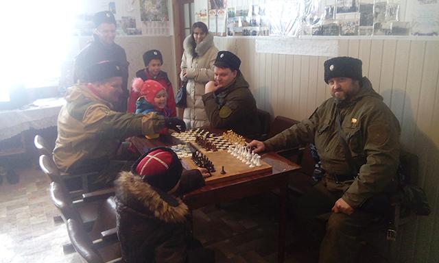 Черноморские казаки устроили турнир по шахматам и шашкам