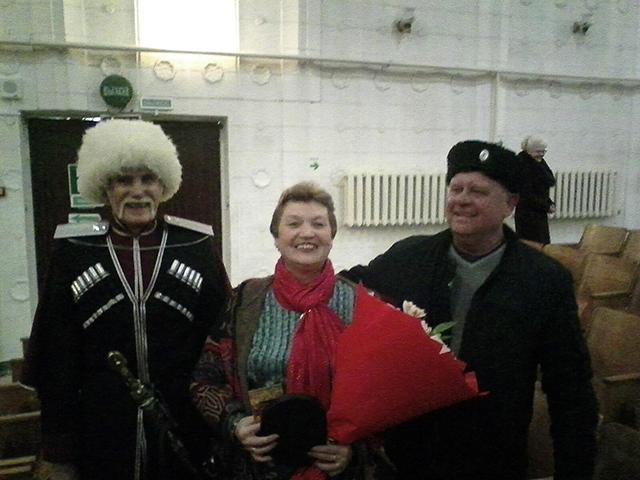 Черноморские казаки поздравляют Ольгу Александровну с юбилеем!