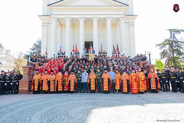 Черноморские казаки приняли участие в молебне в честь Георгия Победоносца