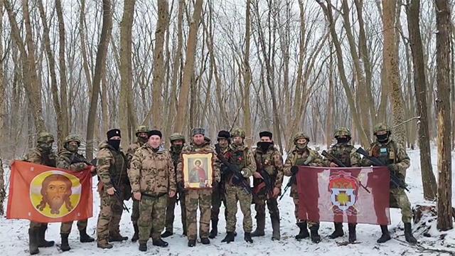 Бойцы казачьего батальона «Таврида» выразили поддержку Владимиру Путину на предстоящих выборах Президента