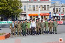 Участие крымских казаков во Всероссийском дне бега "Кросс нации"