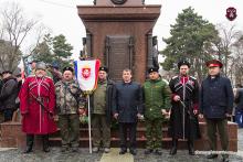 Казаки Крымского ОКО приняли участие в мероприятиях, посвященных Дню защитника Отечества