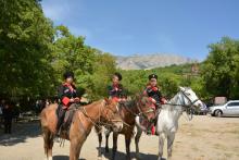 Крымские казаки приняли участие в праздничном майском мероприятии
