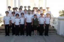 Встреча Атамана Черноморского казачьего войска с кадетами казачьего корпуса
