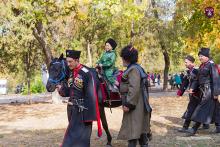 Черноморские казаки провели обряд "Посажение на коня"