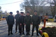  Джанкойские казаки участвовали в обеспечении правопорядка на торжественной церемонии «Эстафеты Победы»   