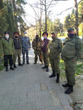 Черноморские казаки г.Алушта участвуют в рейдах по контролю за соблюдением режима самоизоляции  