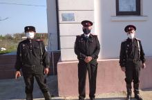 Казаки СКО "Станица Советская" помогают сотрудникам полиции