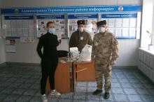 Первомайские казаки занимаются волонтёрской деятельностью в районе 