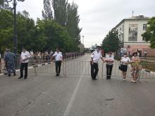 Керченские казаки участвовали в охране общественного порядка во время проведения парада Победы