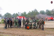 Казаки-черноморцы приняли участие в учениях по ликвидации условного природного пожара