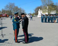 Севастопольские казаки были награждены медалями МЧС  