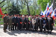 Черноморские казаки Феодосии приняли участие в торжественном мероприятии, посвященном Победе в Великой Отечественной войне