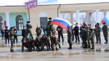 Феодосийские казаки и кадеты отметили 8-ю годовщину Крымской весны
