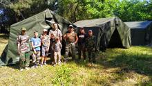 Черноморцы ХКО «Сармат» оказали помощь в сооружении детского летнего лагеря