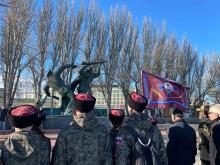 Кадеты «Школы джур» почтили память воинов Керченско-Феодосийского десанта