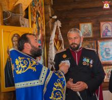 Войсковой священник протоиерей Григорий поздравил Атамана ЧКВ Антона Сироткина с Днём Рождения 